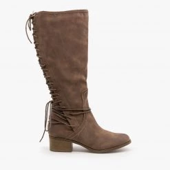 AMS Shoes Knee High Lace-Up Boots FINAL SALE Newest Arrivals