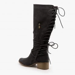 AMS Shoes Knee High Lace-Up Boots FINAL SALE Newest Arrivals