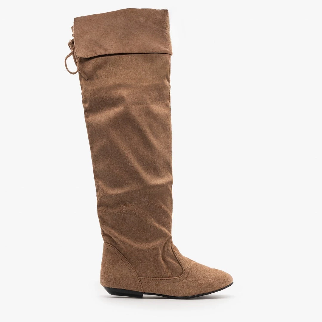 Forever Knee High Wide-Cuffed Boots Newest Arrivals 1 Forever Knee High Wide-Cuffed Boots Newest Arrivals