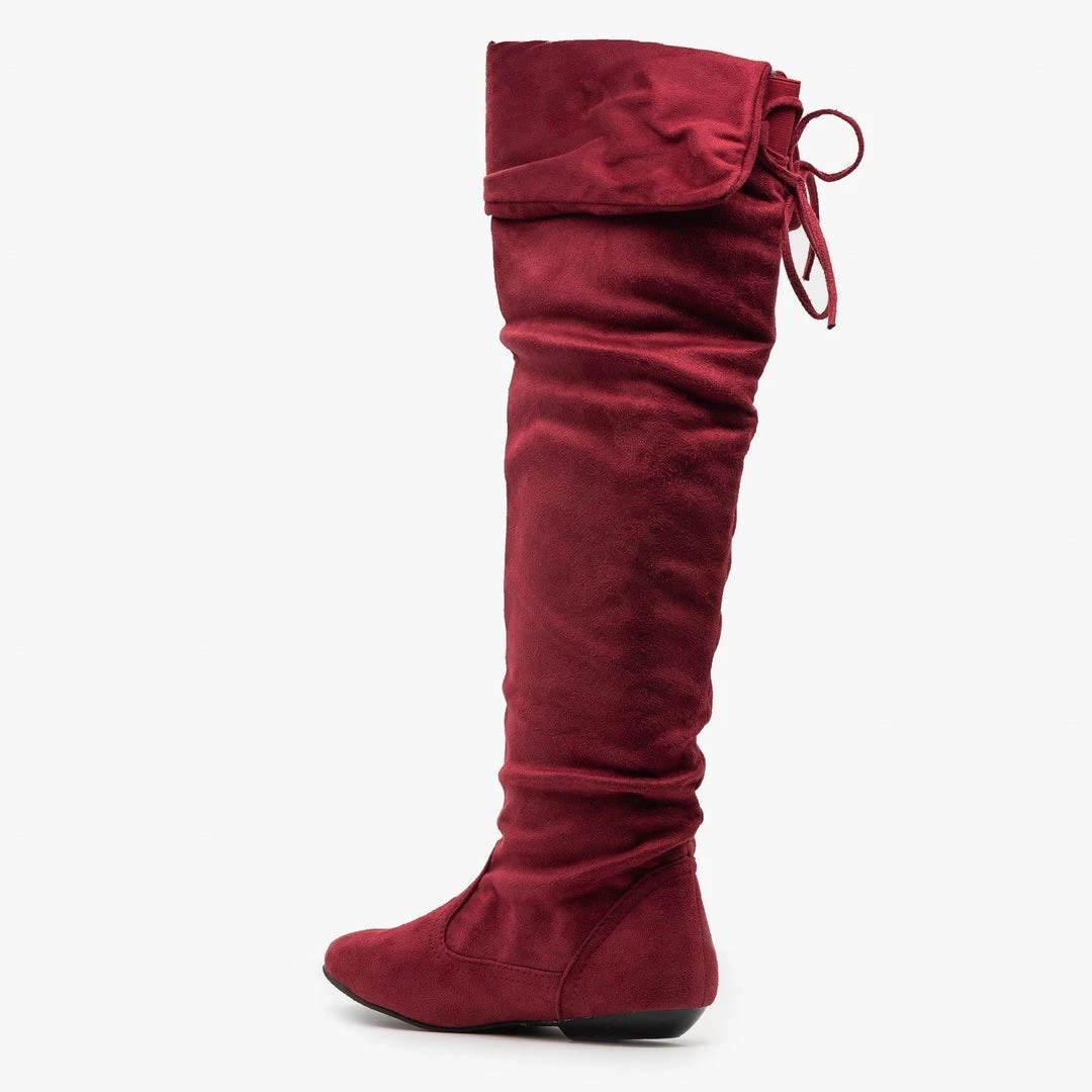 Forever Knee High Wide-Cuffed Boots Newest Arrivals 4 Forever Knee High Wide-Cuffed Boots Newest Arrivals