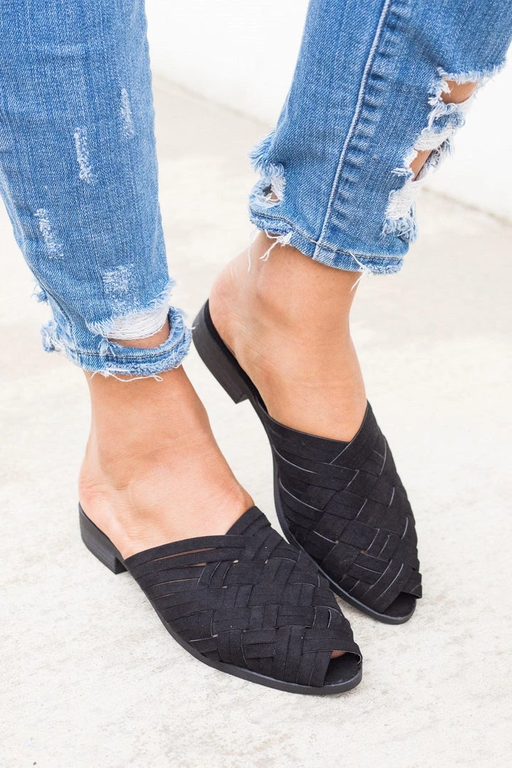 Qupid Shoes Knit Slip On Mule Flats Newest Arrivals 2 Qupid Shoes Knit Slip On Mule Flats Newest Arrivals