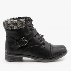 Refresh Knit Top Belted Booties