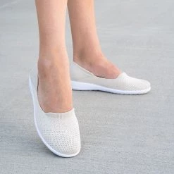 Forever Newest Arrivals Knitted Ballet Styled Flats