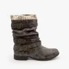 Unilady Knitted Cuff Buckle Boots Newest Arrivals