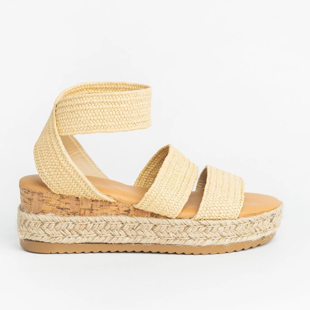 Bamboo Shoes Newest Arrivals Knitted Espadrille Cork Wedges 7 Bamboo Shoes Newest Arrivals Knitted Espadrille Cork Wedges