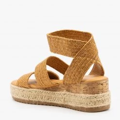 Bamboo Shoes Newest Arrivals Knitted Espadrille Cork Wedges 9 Bamboo Shoes Newest Arrivals Knitted Espadrille Cork Wedges