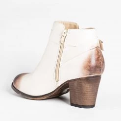 Mata Newest Arrivals Knotted Burnished Toe Booties