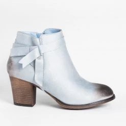 Mata Newest Arrivals Knotted Burnished Toe Booties