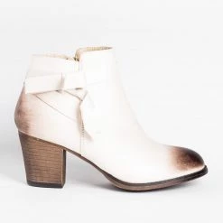 Mata Newest Arrivals Knotted Burnished Toe Booties