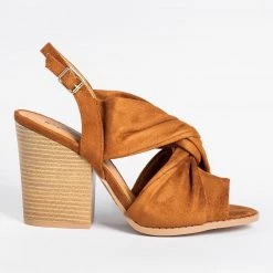 Qupid Shoes Knotted Chunky Heels Newest Arrivals