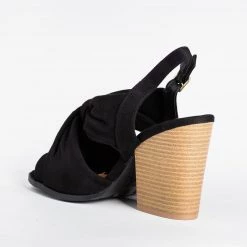 Qupid Shoes Knotted Chunky Heels Newest Arrivals