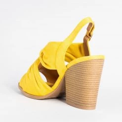 Qupid Shoes Knotted Chunky Heels Newest Arrivals