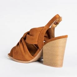 Qupid Shoes Knotted Chunky Heels Newest Arrivals