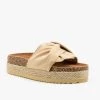 Nature Breeze Knotted Espadrille Cork Slides