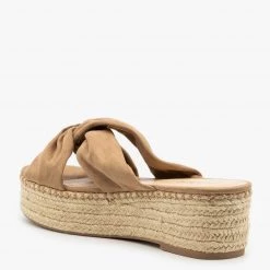 Bella Marie Newest Arrivals Knotted Espadrille Platform Sandals
