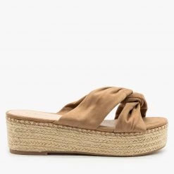Bella Marie Newest Arrivals Knotted Espadrille Platform Sandals