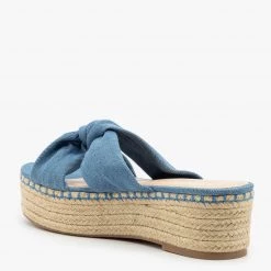 Bella Marie Newest Arrivals Knotted Espadrille Platform Sandals