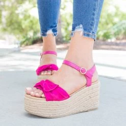 Unbranded/Generic Knotted Espadrille Platform Wedge 15 Unbranded/Generic Knotted Espadrille Platform Wedge