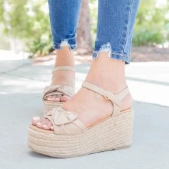 Unbranded/Generic Knotted Espadrille Platform Wedge 14 Unbranded/Generic Knotted Espadrille Platform Wedge