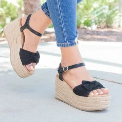 Unbranded/Generic Knotted Espadrille Platform Wedge 16 Unbranded/Generic Knotted Espadrille Platform Wedge