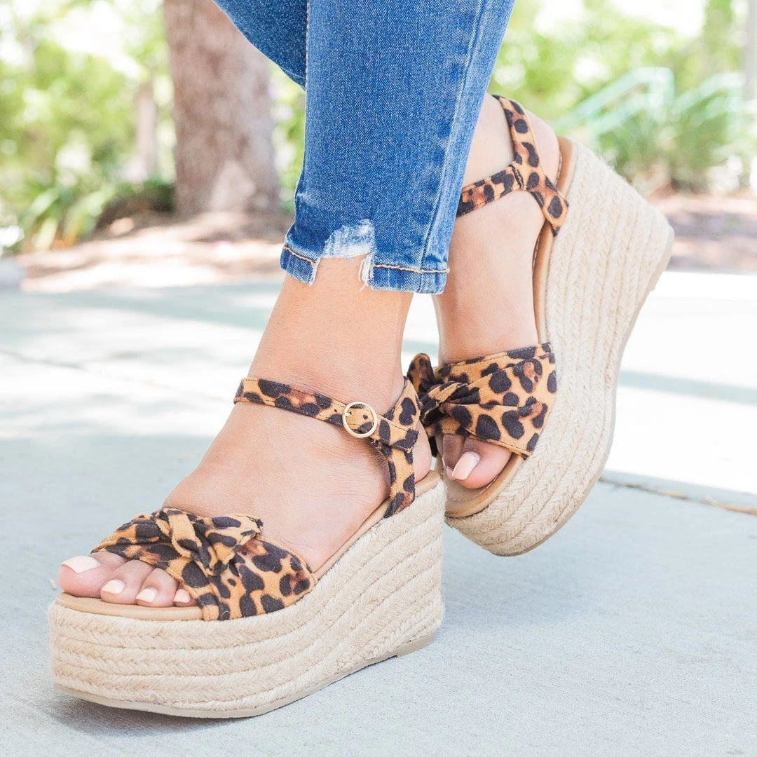 Unbranded/Generic Knotted Espadrille Platform Wedge 9 Unbranded/Generic Knotted Espadrille Platform Wedge