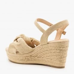 Bamboo Shoes Knotted Espadrille Sandal Wedges Newest Arrivals