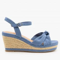 Bamboo Shoes Knotted Espadrille Sandal Wedges Newest Arrivals