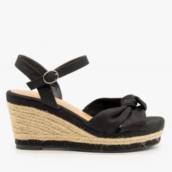 Bamboo Shoes Knotted Espadrille Sandal Wedges Newest Arrivals