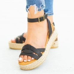 Bamboo Shoes Knotted Espadrille Sandal Wedges Newest Arrivals
