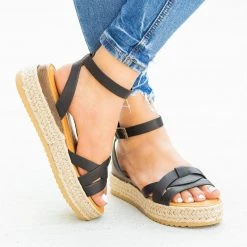 Bamboo Shoes Knotted Espadrille Sandal Wedges Newest Arrivals