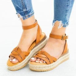 Bamboo Shoes Knotted Espadrille Sandal Wedges Newest Arrivals