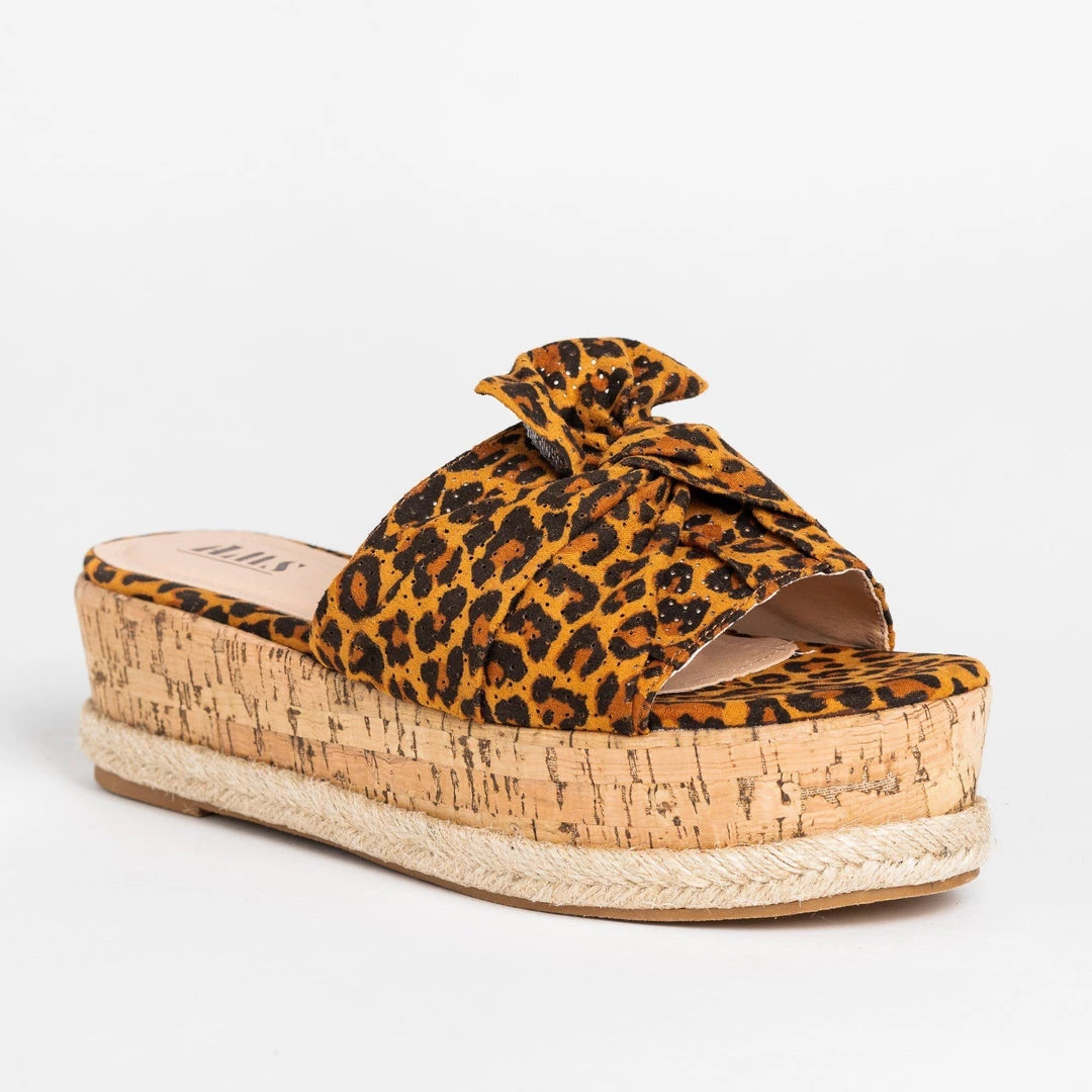 AMS Shoes Knotted Pinhole Cork Flatform Sandals 5 AMS Shoes Knotted Pinhole Cork Flatform Sandals