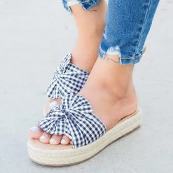 Bonnibel Knotted Platform Espadrille Slides Newest Arrivals
