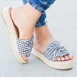 Bonnibel Knotted Platform Espadrille Slides Newest Arrivals