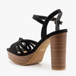 Bamboo Shoes Newest Arrivals Knotted Strappy High Heels