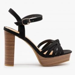 Bamboo Shoes Newest Arrivals Knotted Strappy High Heels