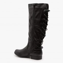 Bamboo Shoes Newest Arrivals Lace-Up Back Riding Boots