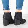Soda Shoes Lace-Up Chunky Heel Booties Newest Arrivals