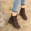 Bamboo Shoes Lace Up Combat Boots Newest Arrivals