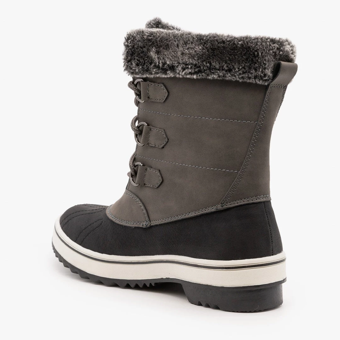 Top Moda Newest Arrivals Lace Up Cuffed Winter Boots 4 Top Moda Newest Arrivals Lace Up Cuffed Winter Boots