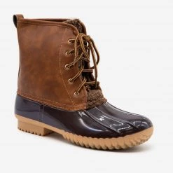 Nature Breeze Lace Up Duck Boots Newest Arrivals