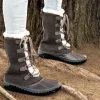Bamboo Lace-Up Fuzzy Rain Boots Newest Arrivals