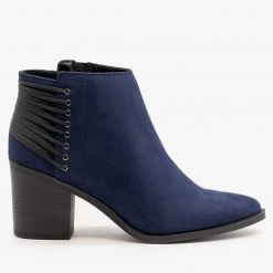 Soda Shoes Lace-Up Pointed Toe Booties