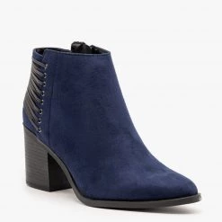 Soda Shoes Lace-Up Pointed Toe Booties