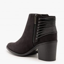 Soda Shoes Lace-Up Pointed Toe Booties