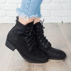 Nature Breeze Newest Arrivals Lace-Up School Girl Boots