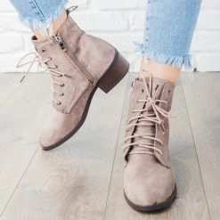 Nature Breeze Newest Arrivals Lace-Up School Girl Boots