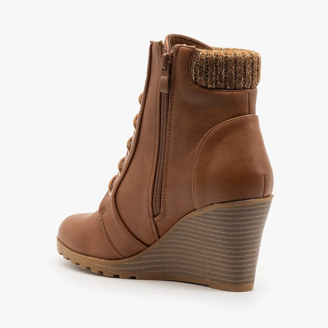 Top Moda Lace Up Wedge Booties FINAL SALE 9 Top Moda Lace Up Wedge Booties FINAL SALE