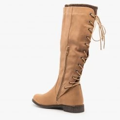 Cherish Laced Back Riding Boots Newest Arrivals