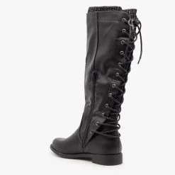 Cherish Laced Back Riding Boots Newest Arrivals